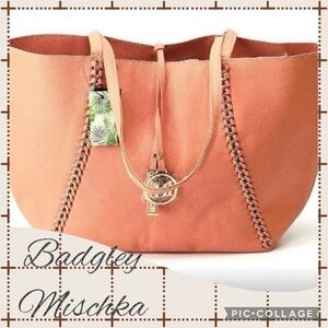 NWT Badgley Mischka Tote Coral (MSRP  $139).